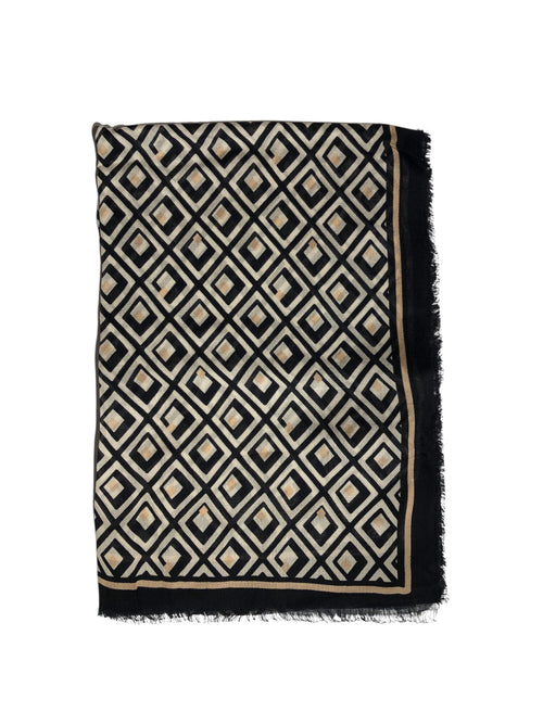 Elena Mirò stola in modal stampata da donna nero