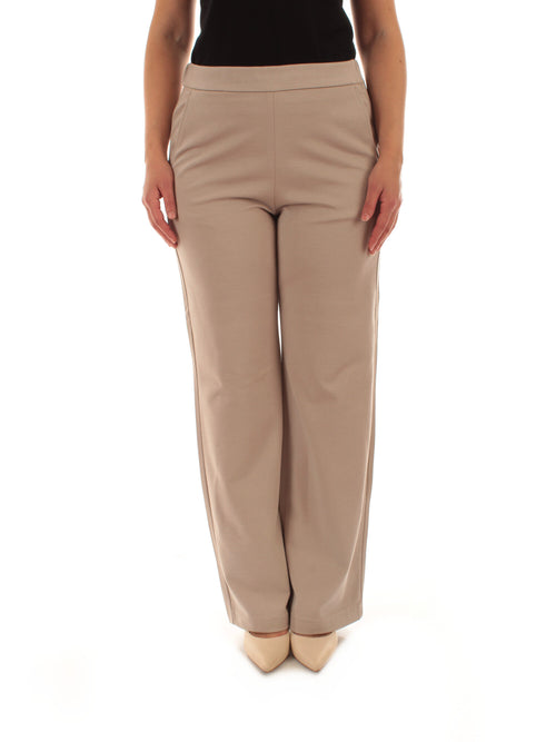 Elena Mirò pantaloni in jersey da donna beige