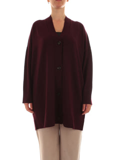 Persona By Marina Rinaldi TENORE cardigan da donna uva