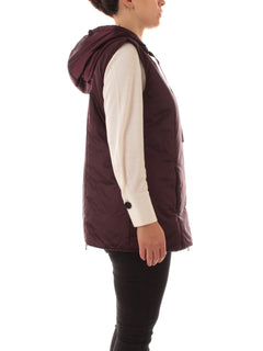 Persona By Marina Rinaldi FLOU gilet da donna rosso uva