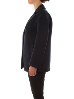 Persona By Marina Rinaldi caban in scuba da donna blu marino