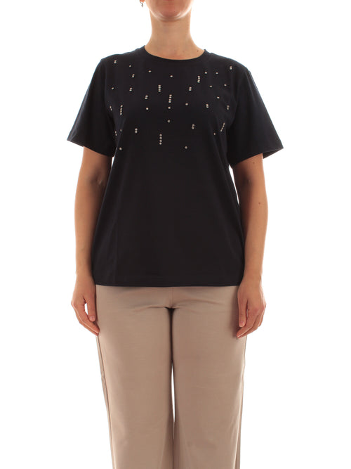 Persona By Marina Rinaldi SOLEDAD T-shirt da donna blu marino