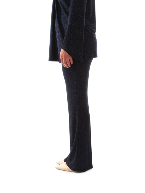 Marina Talia pantalone glitterato da donna blu