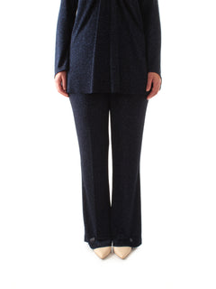 Marina Talia pantalone glitterato da donna blu
