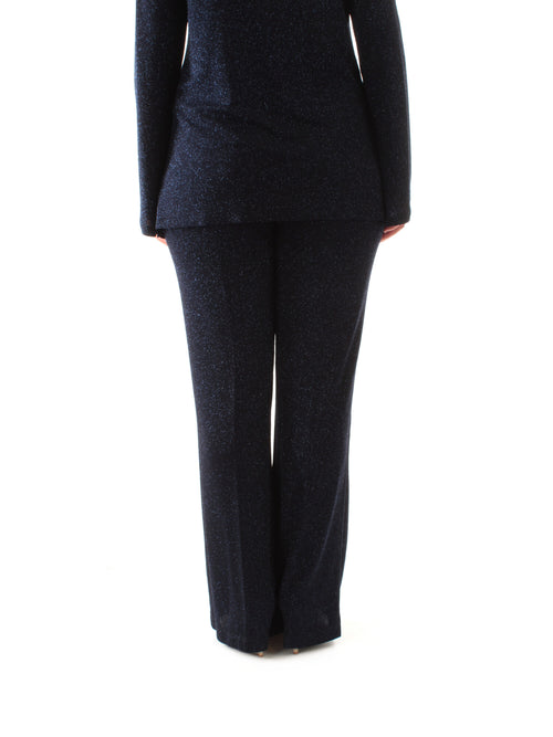 Marina Talia pantalone glitterato da donna blu