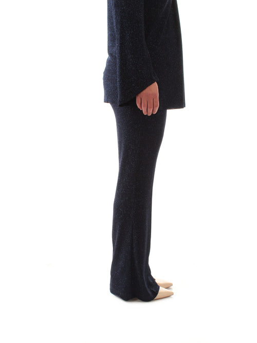 Marina Talia pantalone glitterato da donna blu