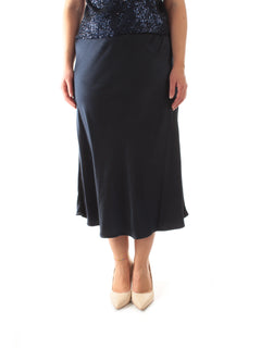 Marina Talia gonna in raso da donna blu