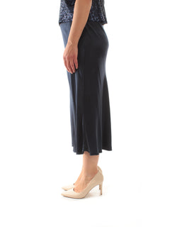 Marina Talia gonna in raso da donna blu