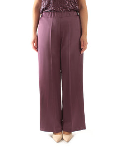 Marina Talia pantalone in raso da donna ametista