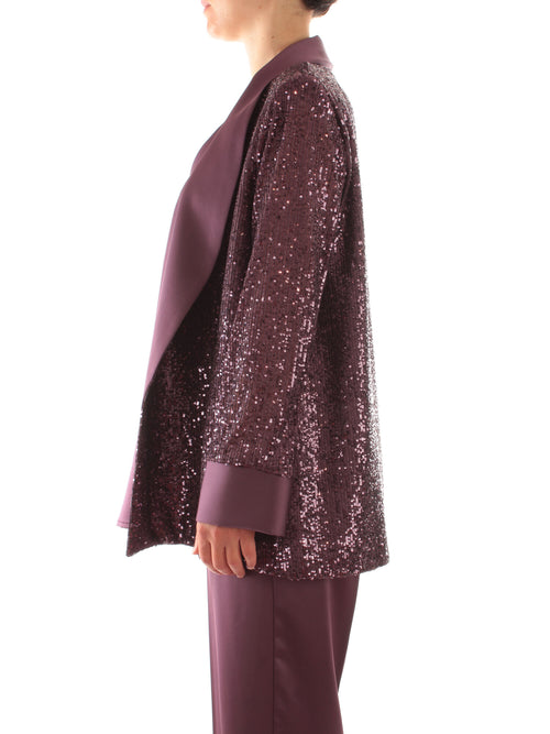 Marina Talia blazer in full paillettes da donna ametista