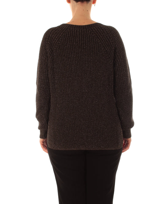 Marina Talia maglia con lurex moro da donna