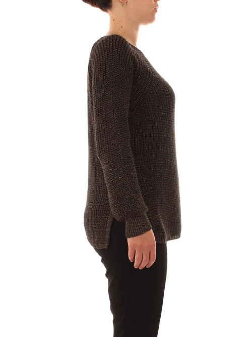 Marina Talia maglia con lurex moro da donna