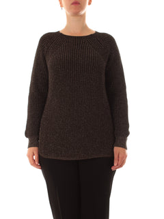 Marina Talia maglia con lurex moro da donna