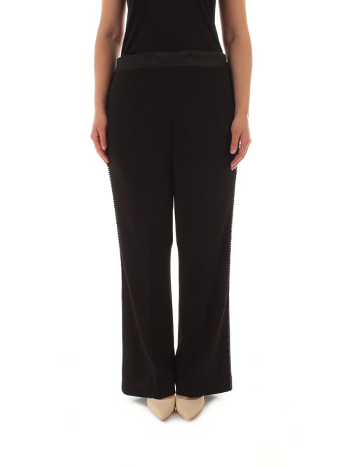 Marina Talia pantalone con perline da donna nero
