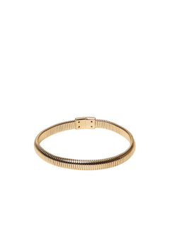 Twinset collana girocollo Fessura con stampa snake da donna gold