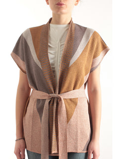 AKEP cardigan con motivo grafico da donna multicolor