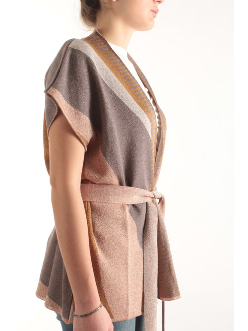 AKEP cardigan con motivo grafico da donna multicolor