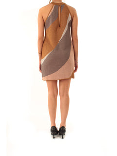 Akep mini abito lurex da donna multicolor