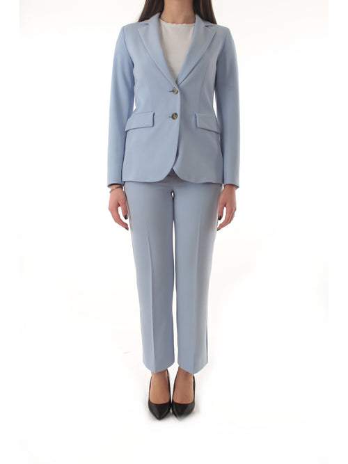 Emme Marella FARNESE completo in twill stretch da donna azzurro