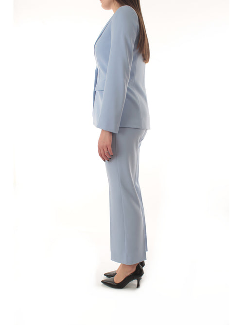 Emme Marella FARNESE completo in twill stretch da donna azzurro