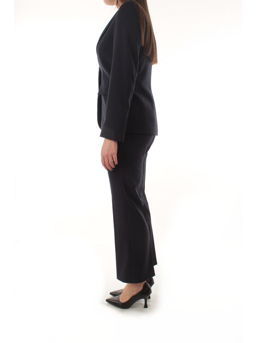 Emme Marella FARNESE completo in twill stretch da donna blu