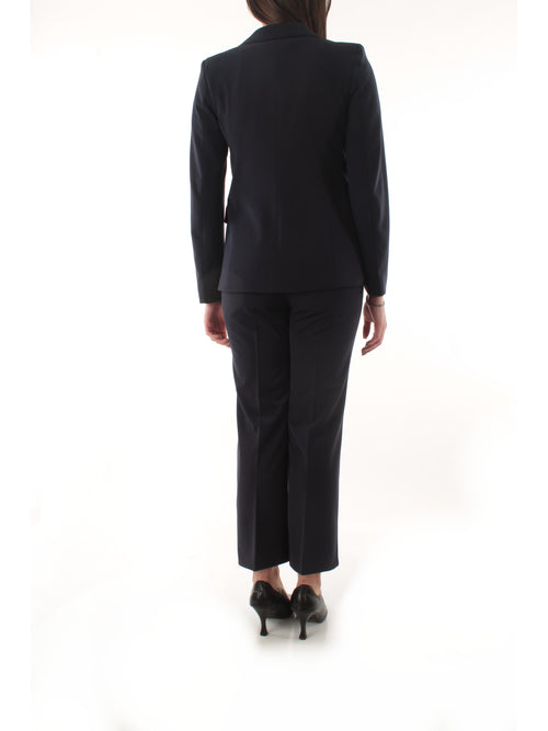 Emme Marella FARNESE completo in twill stretch da donna blu