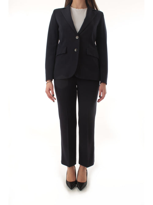 Emme Marella FARNESE completo in twill stretch da donna blu
