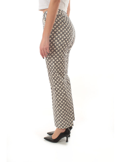 Emme Marella CLASSI pantalone flare da donna bianco/blu