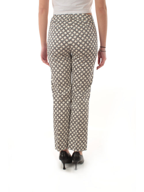 Emme Marella CLASSI pantalone flare da donna bianco/blu