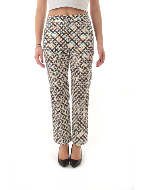 Emme Marella CLASSI pantalone flare da donna bianco/blu