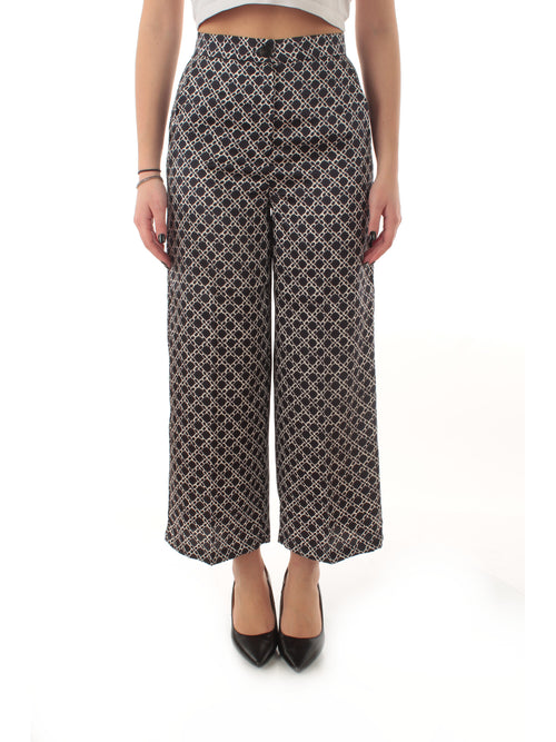 Emme Marella CARAFFA pantalone in twill da donna blu