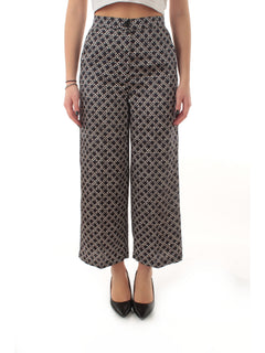 Emme Marella CARAFFA pantalone in twill da donna blu