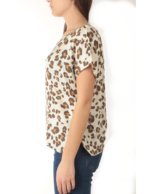 Emme Marella RANE t-shirt in twill da donna burro