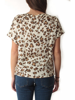 Emme Marella RANE t-shirt in twill da donna burro