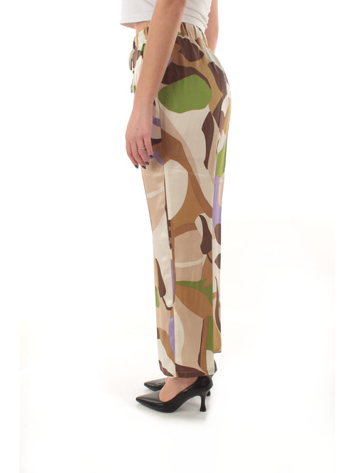 Emme Marella OSSO pantalone in twill da donna sabbia