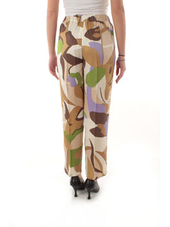Emme Marella OSSO pantalone in twill da donna sabbia