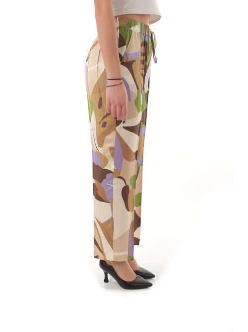 Emme Marella OSSO pantalone in twill da donna sabbia