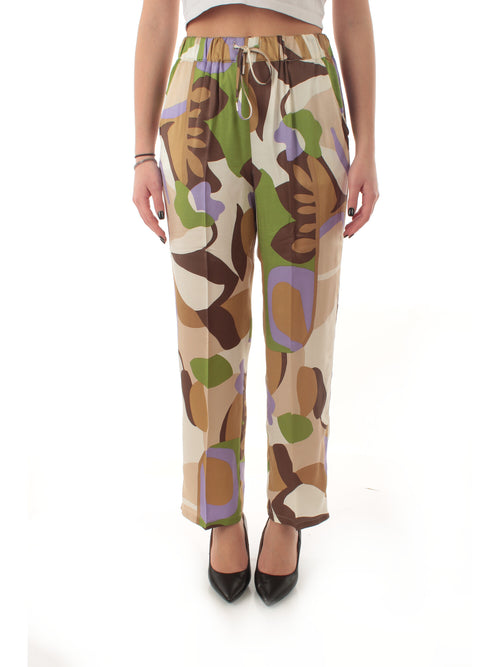 Emme Marella OSSO pantalone in twill da donna sabbia