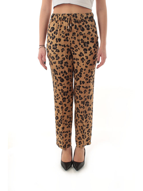 Emme Marella OSSO pantalone in twill da donna maculato