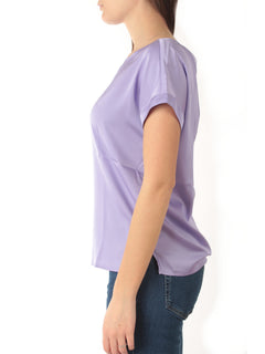 Emme Marella RAMO blusa in raso stretch da donna lilla