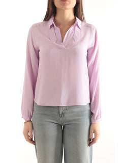 Iblues blusa in misto seta da donna lilla