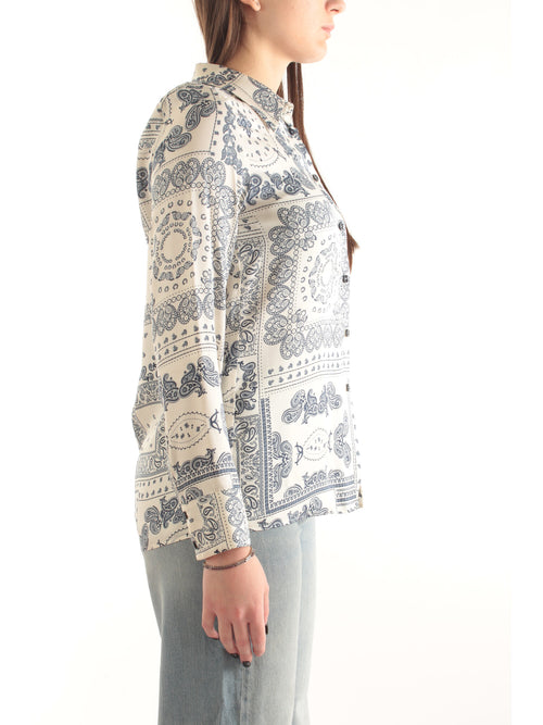 Iblues camicia dritta da donna avorio