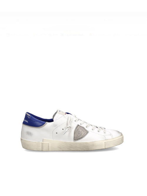 Philippe Model PRSX LOW sneaker da uomo blanc/bluet