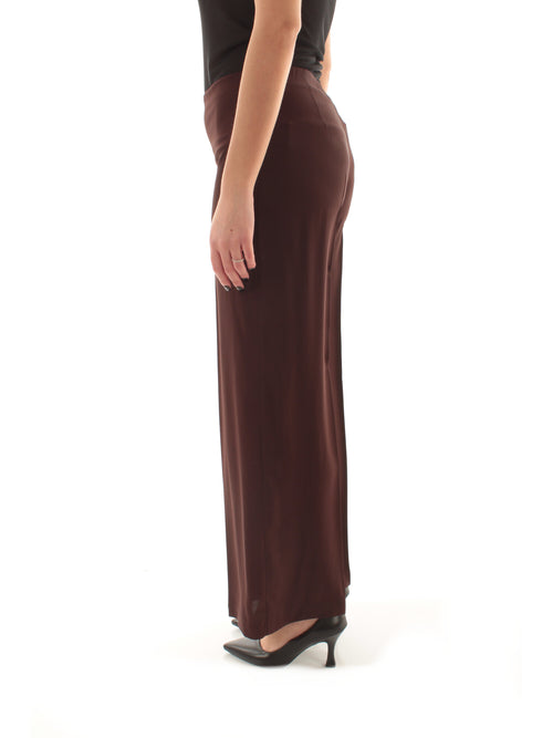 Jucca pantalone in viscosa da donna moka