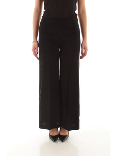 Jucca pantalone in viscosa da donna nero