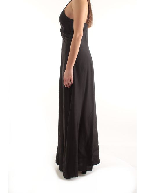 Jucca abito in seta con arriccio da donna nero