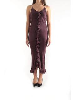 JUCCA abito con frappe da donna mora