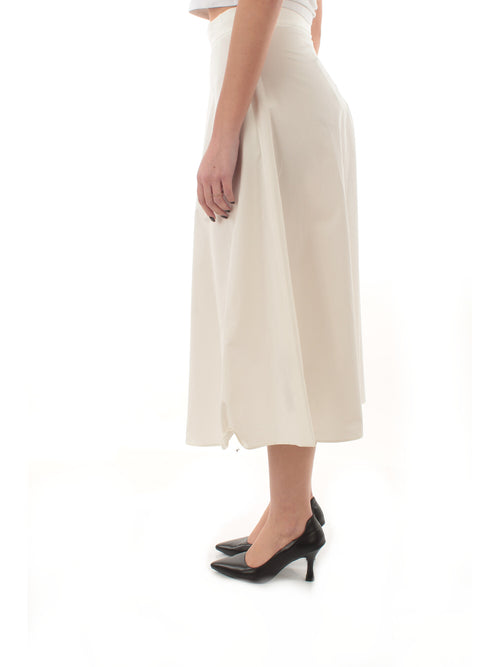 Emme Marella RIBES gonna in cotone bianco