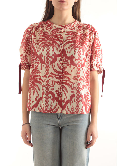 Iblues camicia stampata da donna avorio