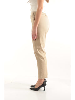 Iblues pantaloni semiaderenti da donna sabbia